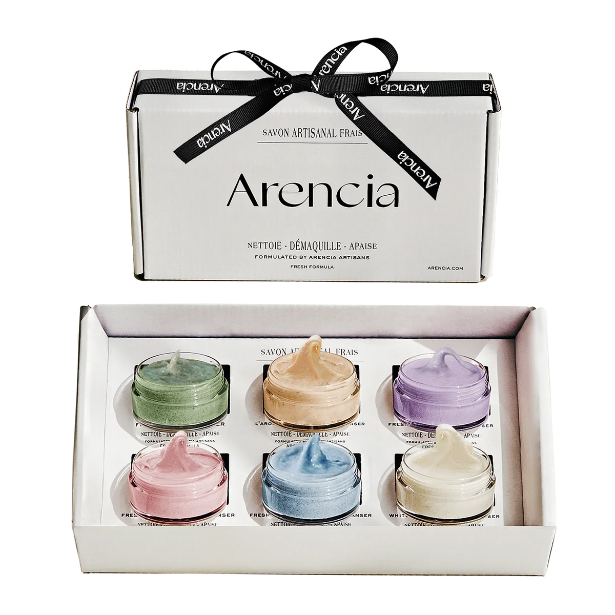ARENCIA Rice Mochi Facial Cleanser Gift Set - 6 Varieties, 0.52 oz each -Travel Size Expiry 09 - 2028