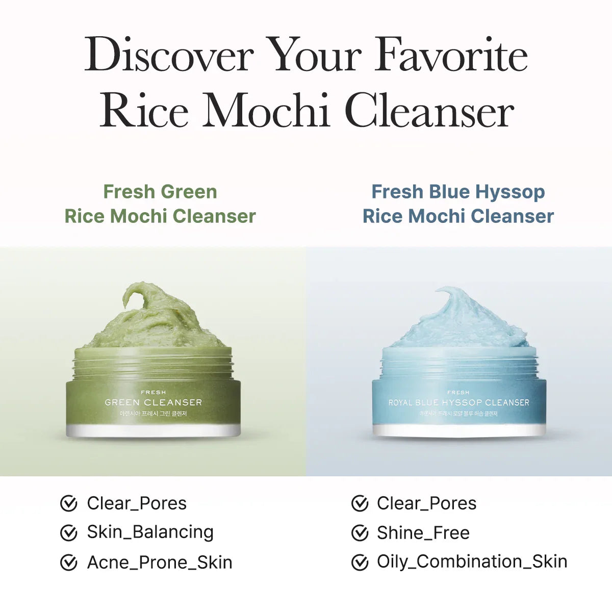 ARENCIA Rice Mochi Facial Cleanser Gift Set - 6 Varieties, 0.52 oz each -Travel Size Expiry 09 - 2028
