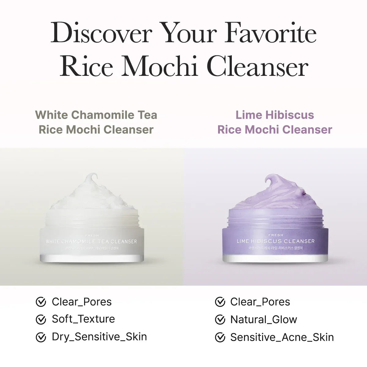 ARENCIA Rice Mochi Facial Cleanser Gift Set - 6 Varieties, 0.52 oz each -Travel Size Expiry 09 - 2028