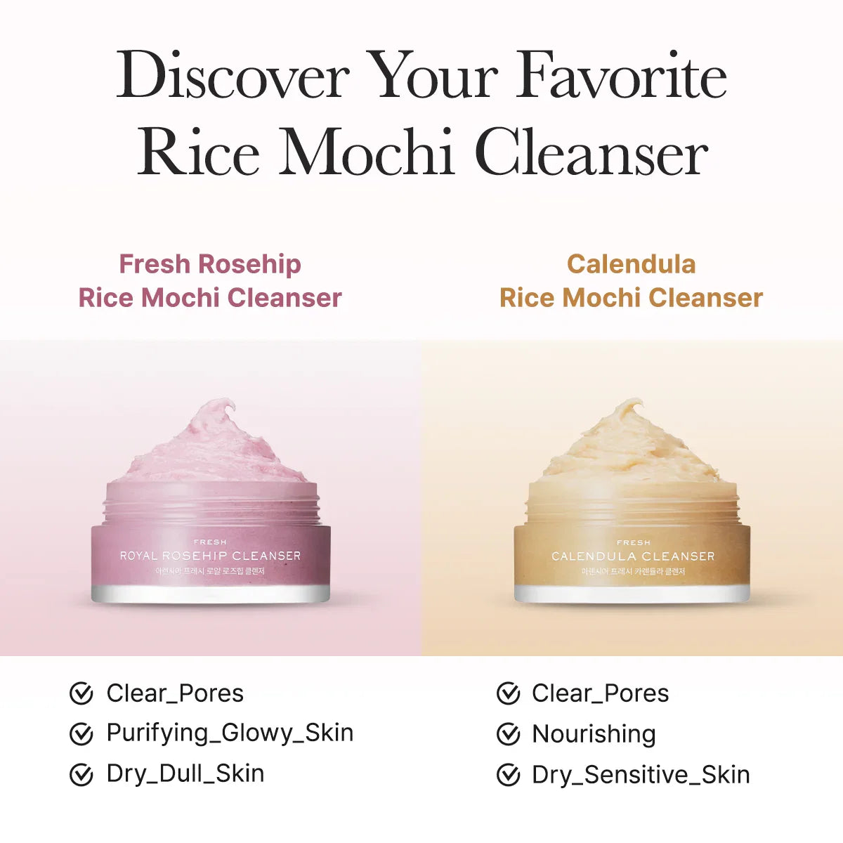 ARENCIA Rice Mochi Facial Cleanser Gift Set - 6 Varieties, 0.52 oz each -Travel Size Expiry 09 - 2028