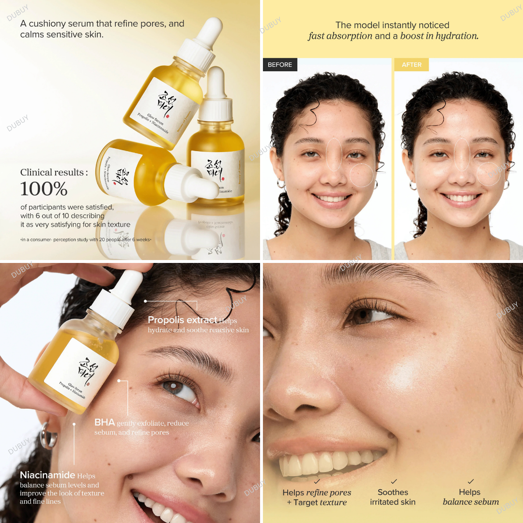 BEAUTY OF JOSEON Glow serum : Propolis + Niacinamide – Expiry 01 - 2029