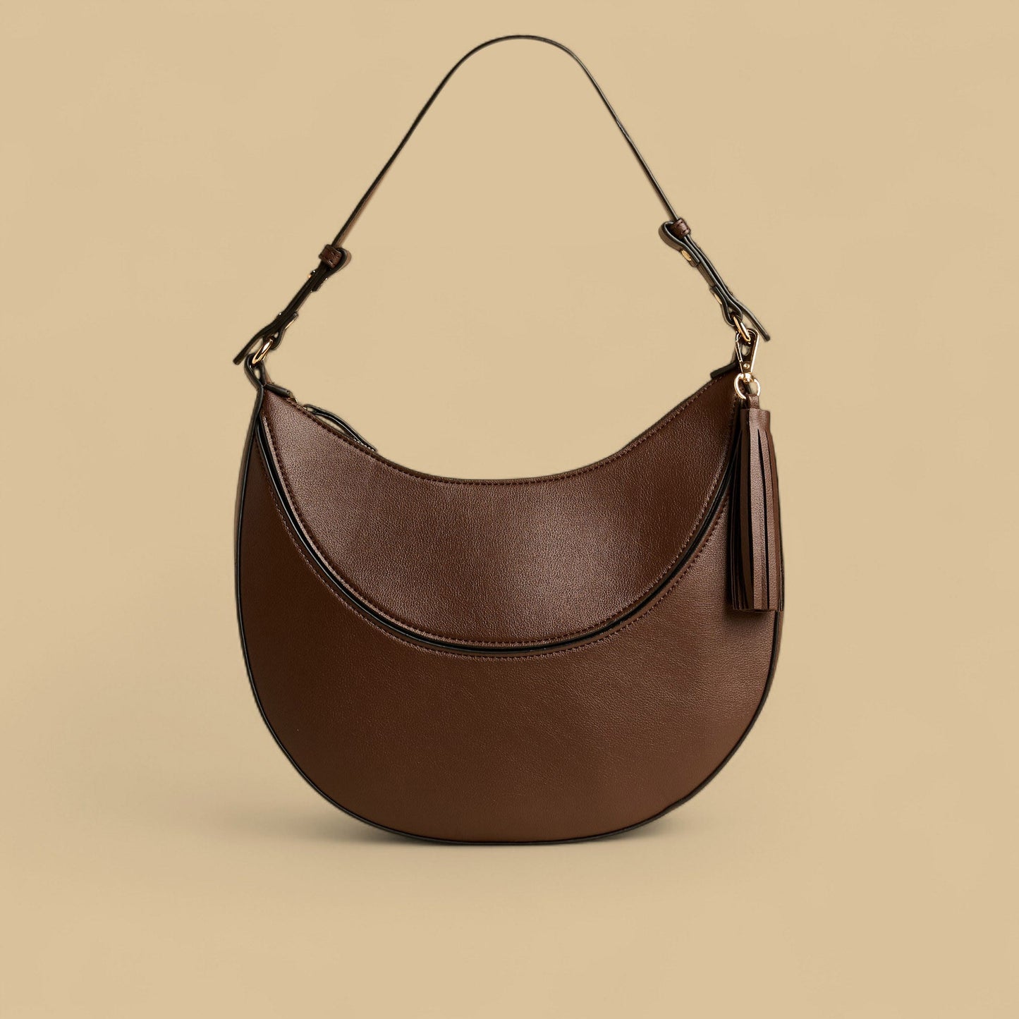 Max Dubai Panelled Shoulder Bag with Zip Closure