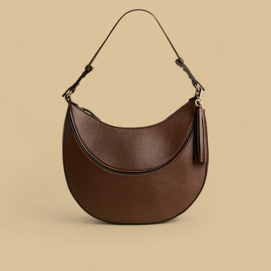 Max Dubai Panelled Shoulder Bag with Zip Closure