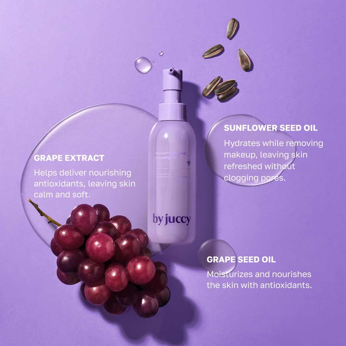 by juccy Vinoberry Blended Cleansing Oil 150ml Expiry 02 - 2028
