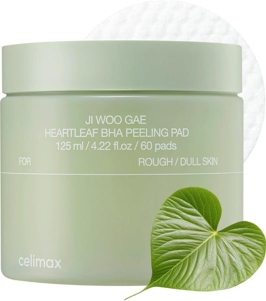 Celimax Ji.Woo.Gae Heartleaf BHA Peeling 60 Pad, 125ml Expiry 10 - 2028