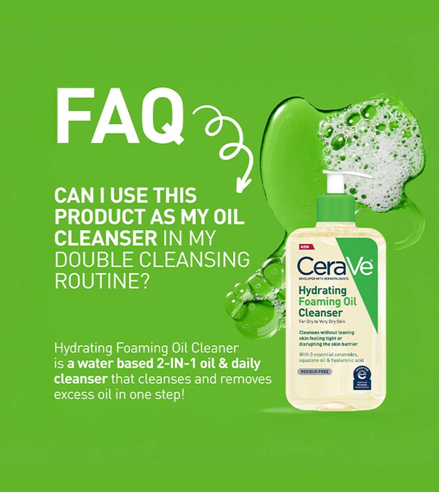 Cerave Hydrating Foaming Oil Cleanser 355ml