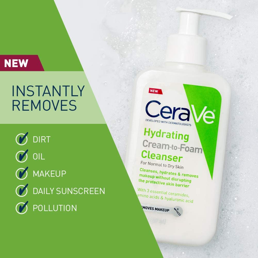 CeraVe Hydrating Cream to Foam Cleanser , 355ml