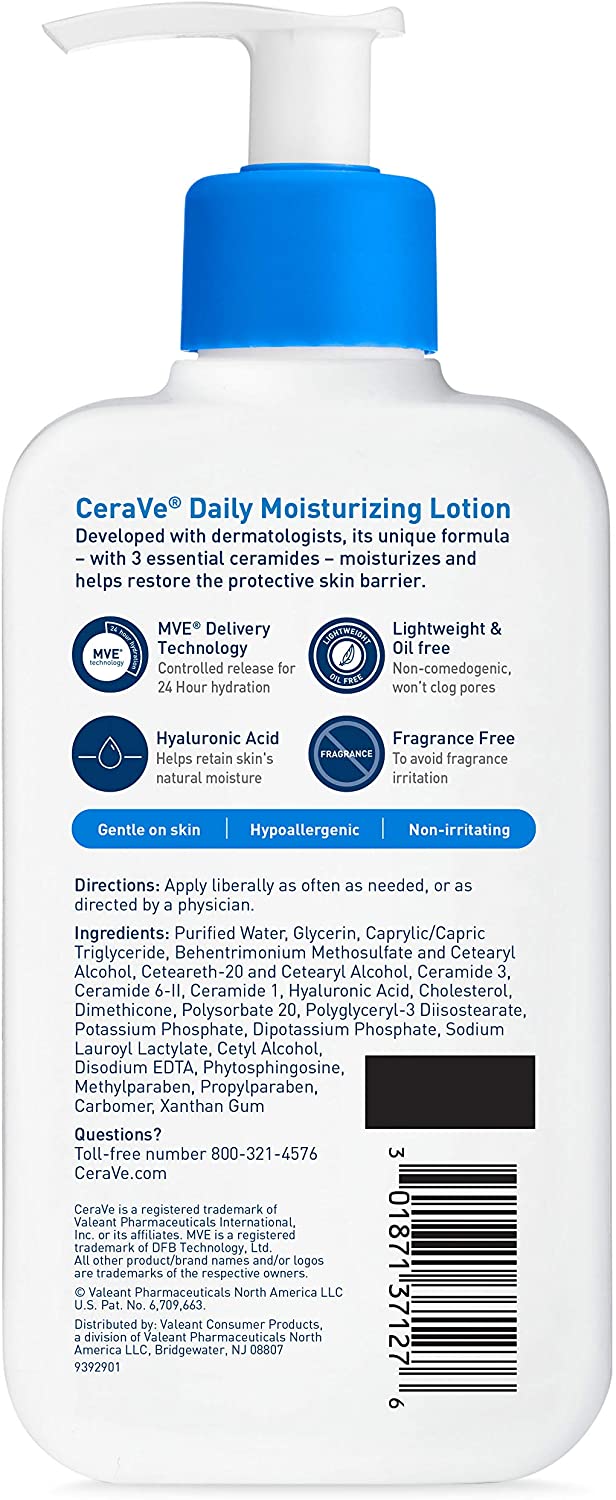 CeraVe, Daily Moisturizing Lotion, Lightweight 8 oz 237 ML Normal to Dry Skin