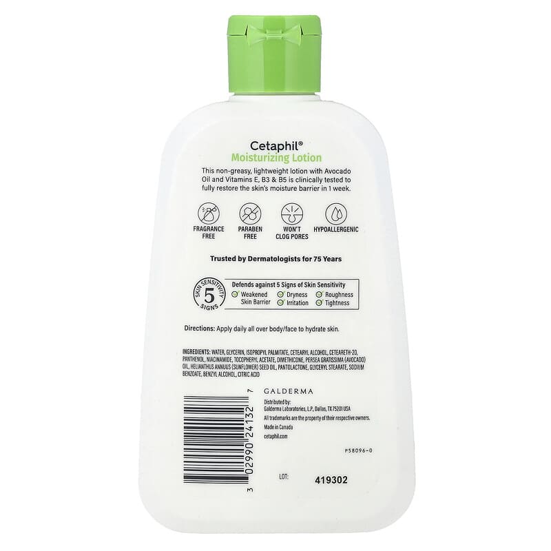Cetaphil Moisturizing Lotion Normal to Dry Skin, 8 fl oz (236 ml)