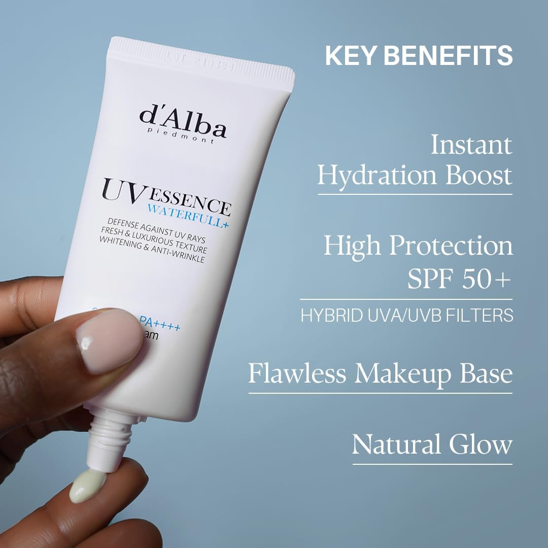 d'Alba Waterfull Essence Sun Cream SPF50+ PA++++ 50ML Expiry 12 - 2027