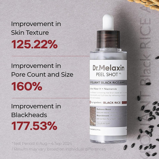 Dr.Melaxin Peel Shot Glow Black Rice Peeling Ampoule 80ml