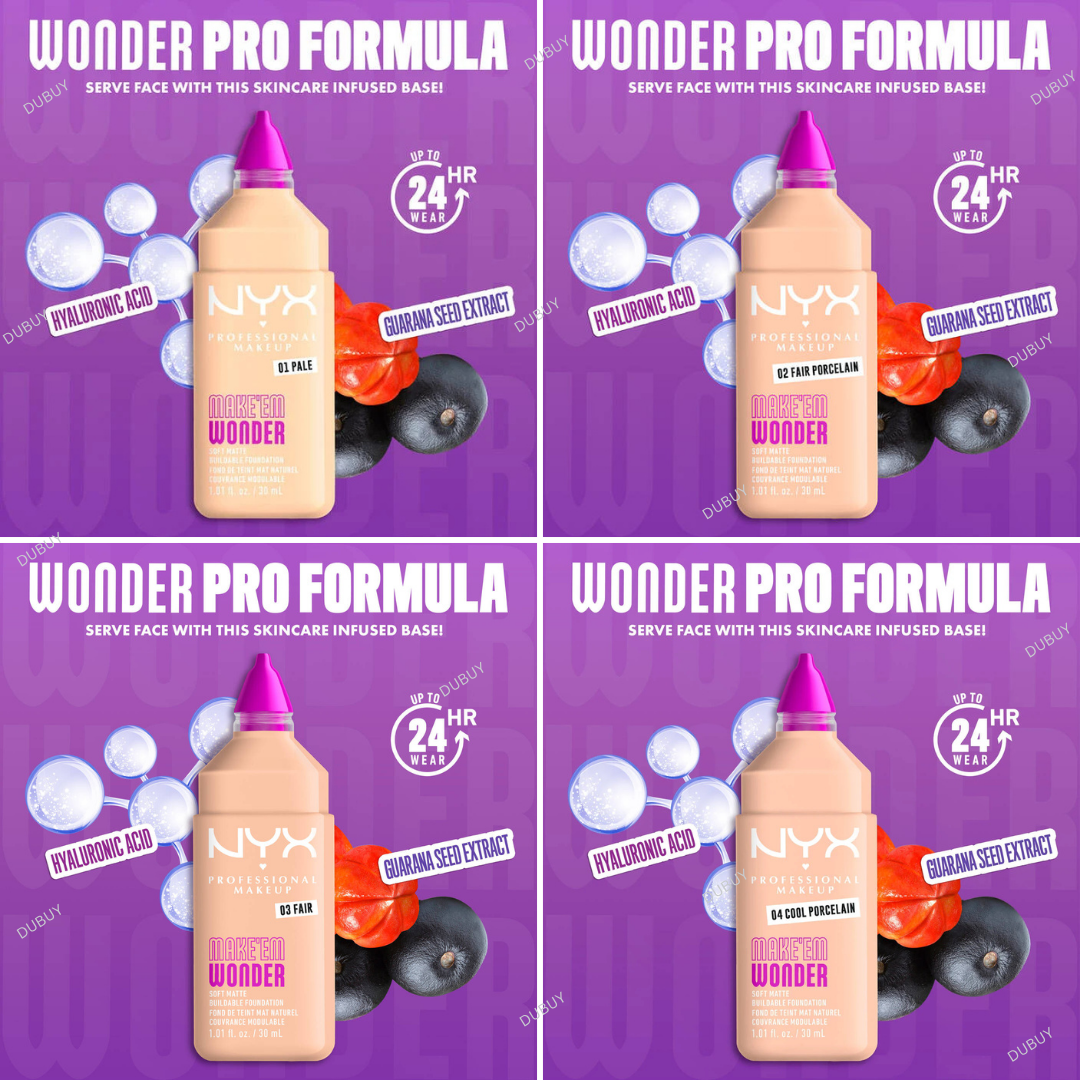 Nyx Make ‘Em Wonder™ Soft Matte Buildable Foundation