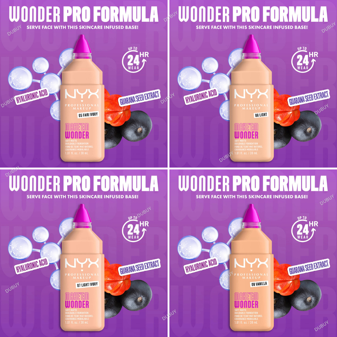 Nyx Make ‘Em Wonder™ Soft Matte Buildable Foundation
