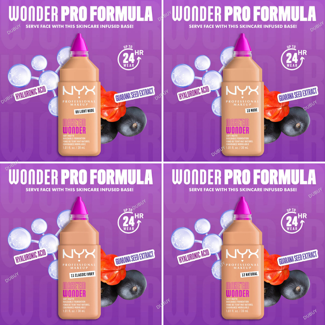 Nyx Make ‘Em Wonder™ Soft Matte Buildable Foundation