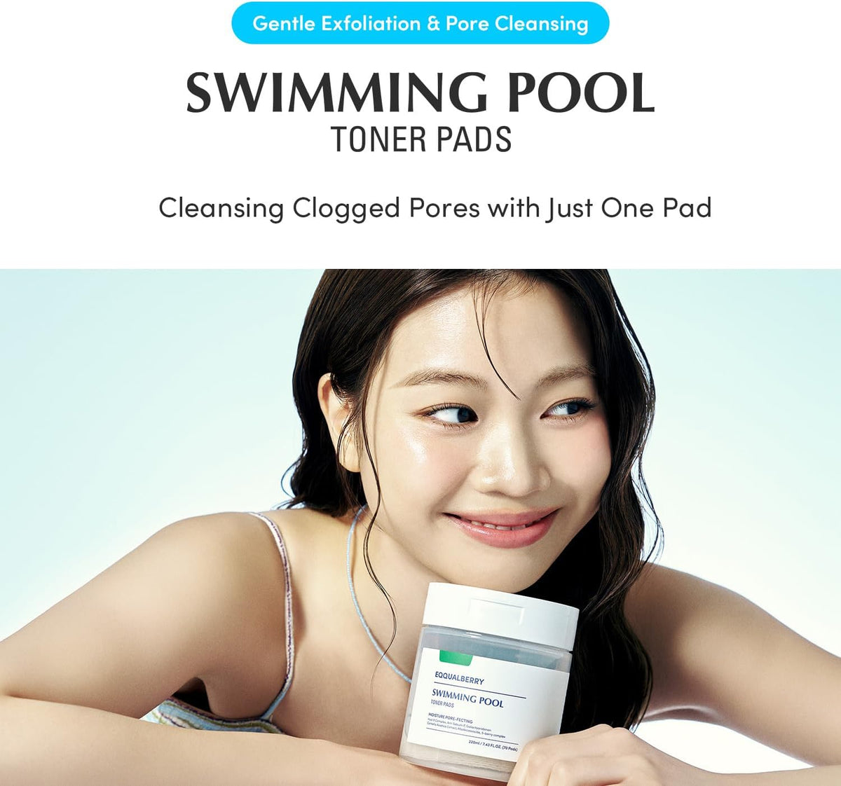 Eqqualberry Swimming Pool Toner 70 Pads Expiry 07 - 2028