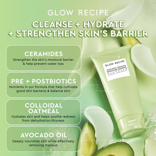 GLOW RECIPE  Avocado Ceramide Moisture Barrier Cleanser 150ml