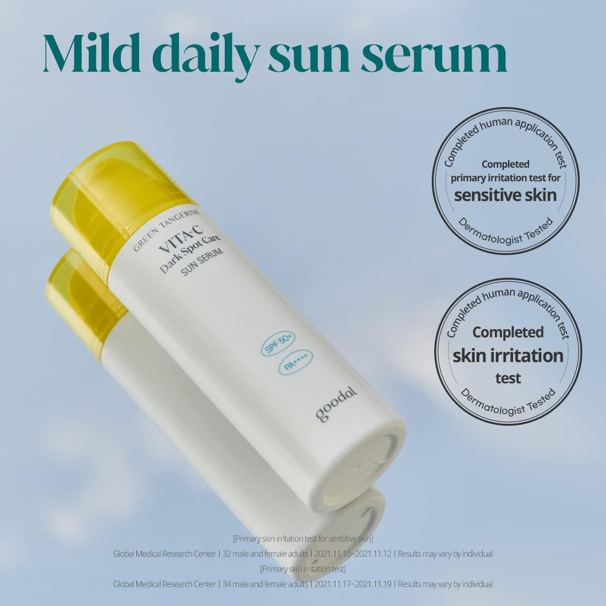 Goodal Green Tangerine Vita C Dark Spot Care Sun Serum 50ml Expiry 01 - 2027