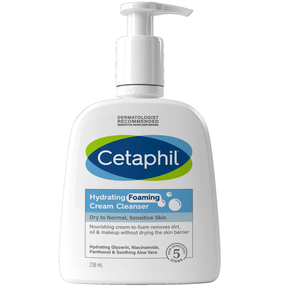 Cetaphil Hydrating Foaming cream cleanser 236ml