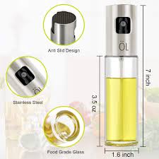 Oil Sprayer and Oil Dispenser Bottle ,2 in 1 Oil Dispenser Bottle, Olive Oil Bottle, Olive Oil Dispenser Bottle, Olive Oil Sprayer, Olive Oil Dispenser, Glass Oil Dispenser, Cooking oil bottle, Kitchen Glass Spray Bottle ,550ml Glass Oil Spray