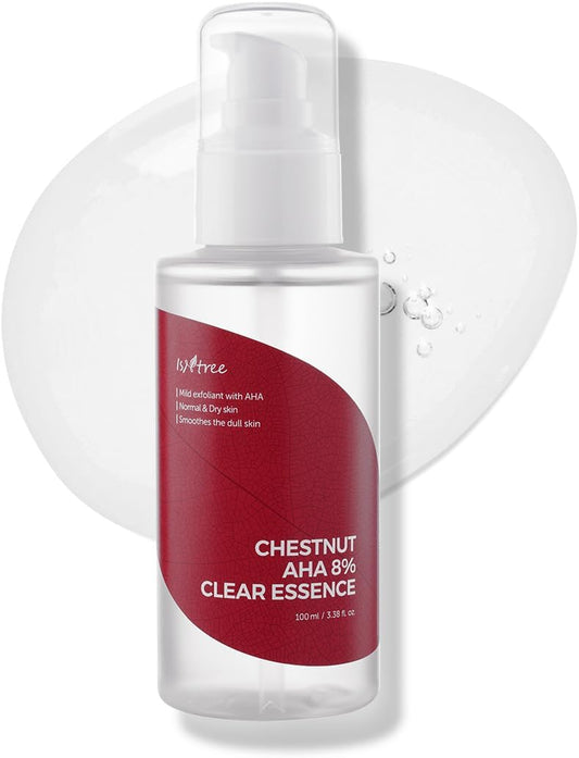 Isntree Chestnut AHA 8% Clear Essence 100ML Expiry 09 - 2028