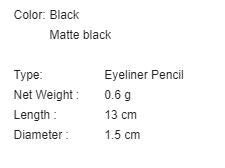 SHEGLAM Pro Precision Waterproof Liquid Eyeliner - Black