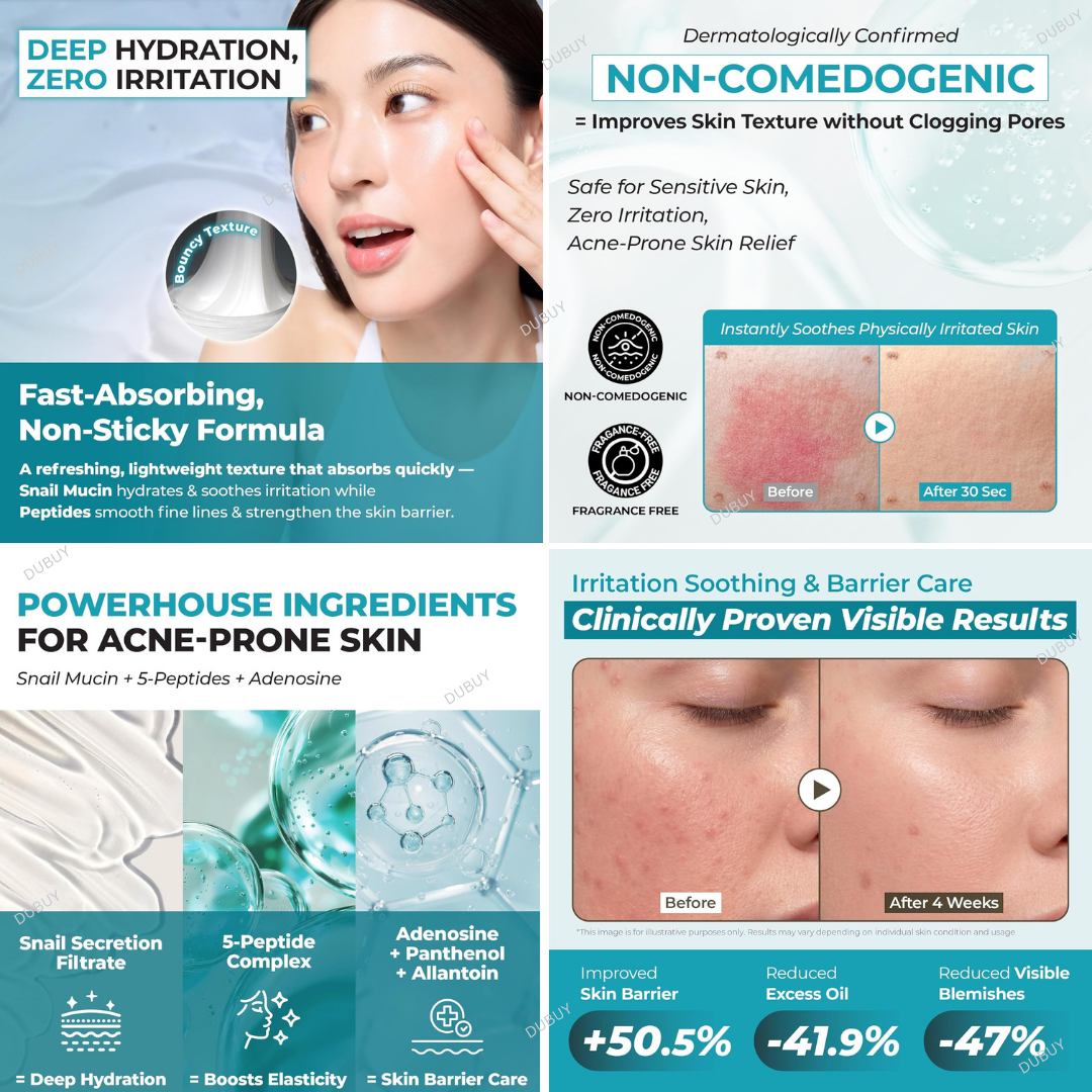 JUMISO Snail Mucin 88 + Peptide FACIAL Cream 100ML Expiry 03 - 2029