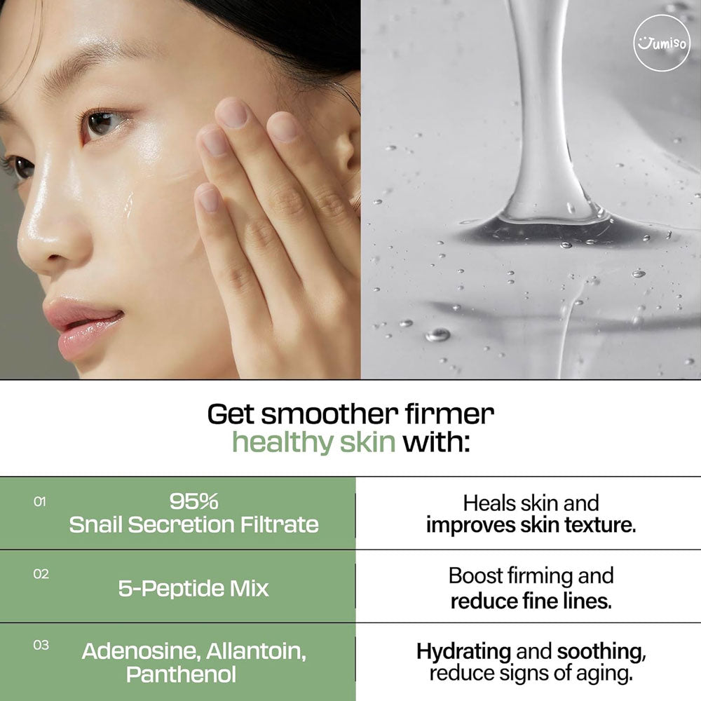 JUMISO Snail Mucin 95 + Peptide Facial Essence Mini 50ml Expiry 02 - 2028