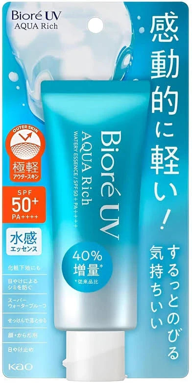 Kao Biore UV Aqua Rich Watery Essence Sunscreen SPF 50+ PA++++ 50g Expiry 07 - 2028