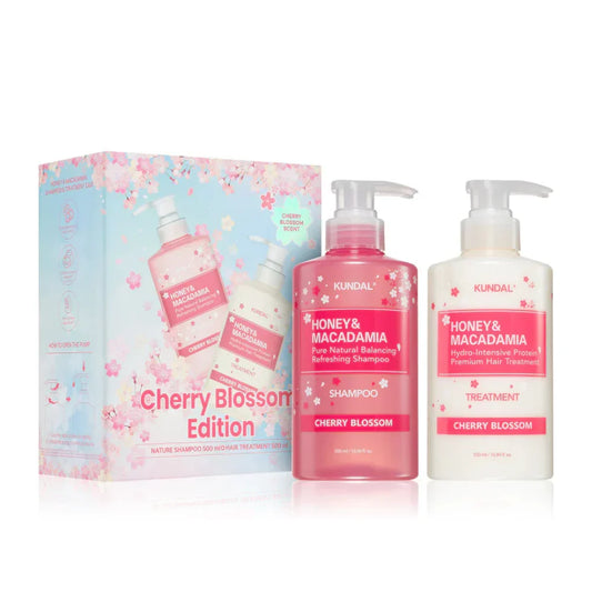 KUNDAL Honey & Macadamia Natural Cherry Blossom Edition 500ml Expiry 04 - 2028