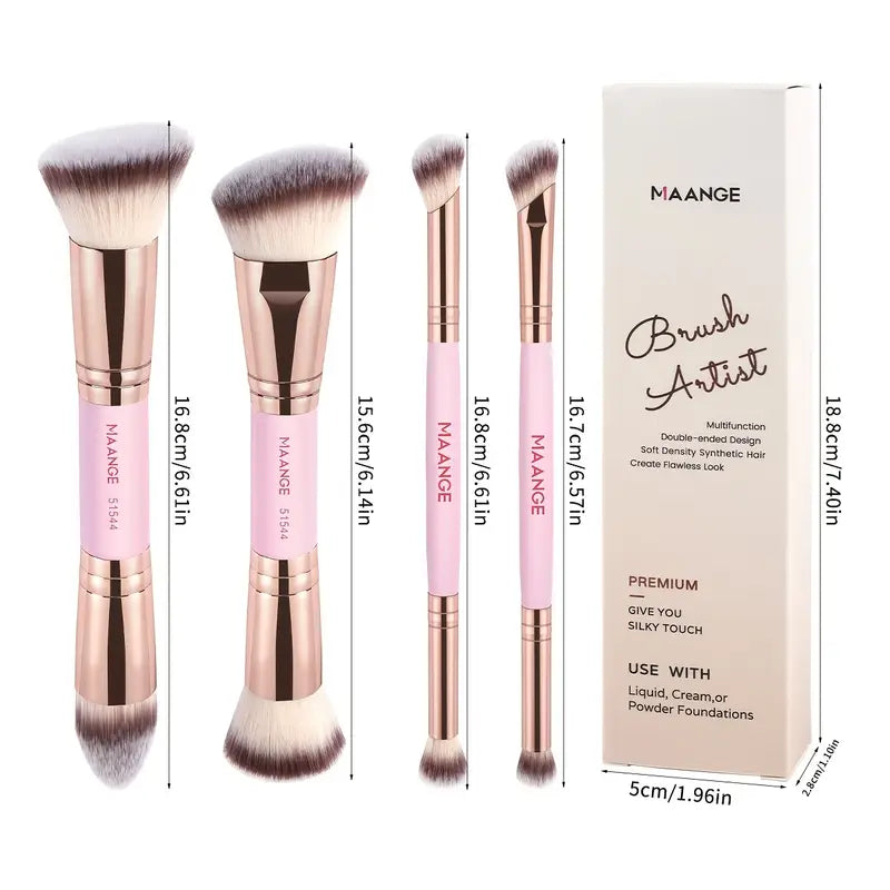 MAANGE 4-Piece Foundation Premium Brush Set