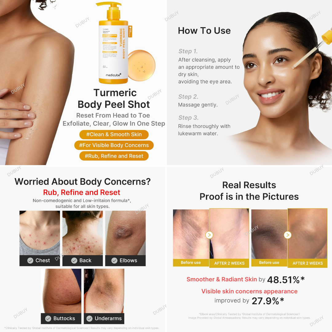 Medicube Kojic Acid Turmeric Body Peel Shot 280ml