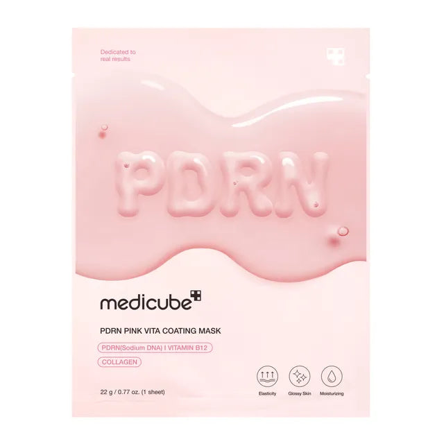 Medicube PDRN Pink Vita Coating 1 Sheet Mask Expiry 01 - 2029