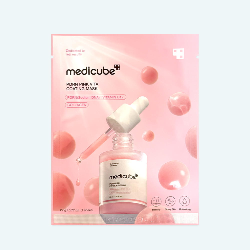 Medicube PDRN Pink Vita Coating 1 Sheet Mask Expiry 01 - 2029