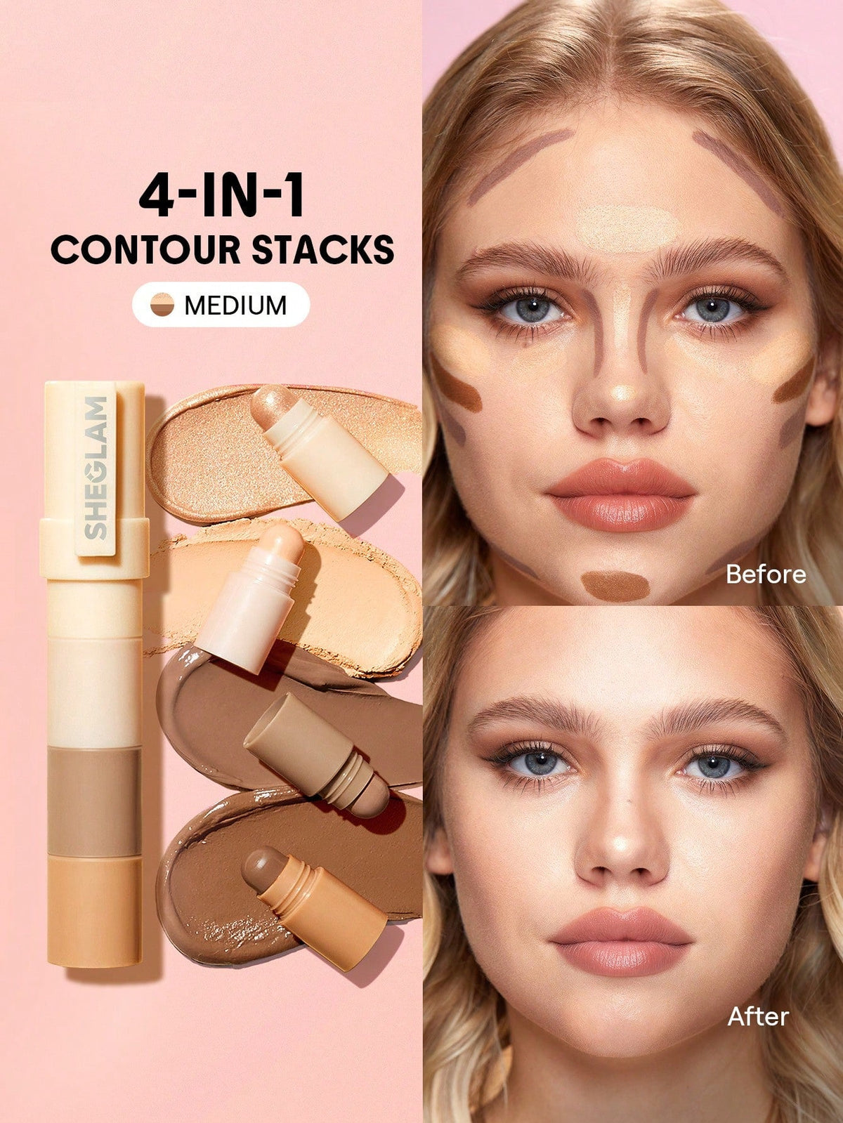 SHEGLAM Multi-Glam Face Pen-Medium Contour Stick