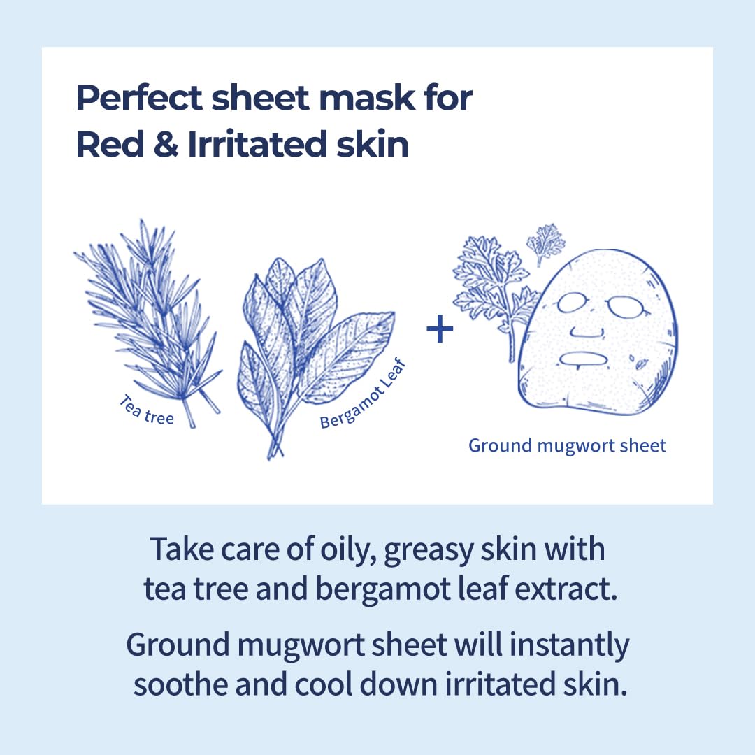 Numbuzin 5ea No.4 Icy Soothing Sheet Mask 1 piece Expiry 10 - 2028