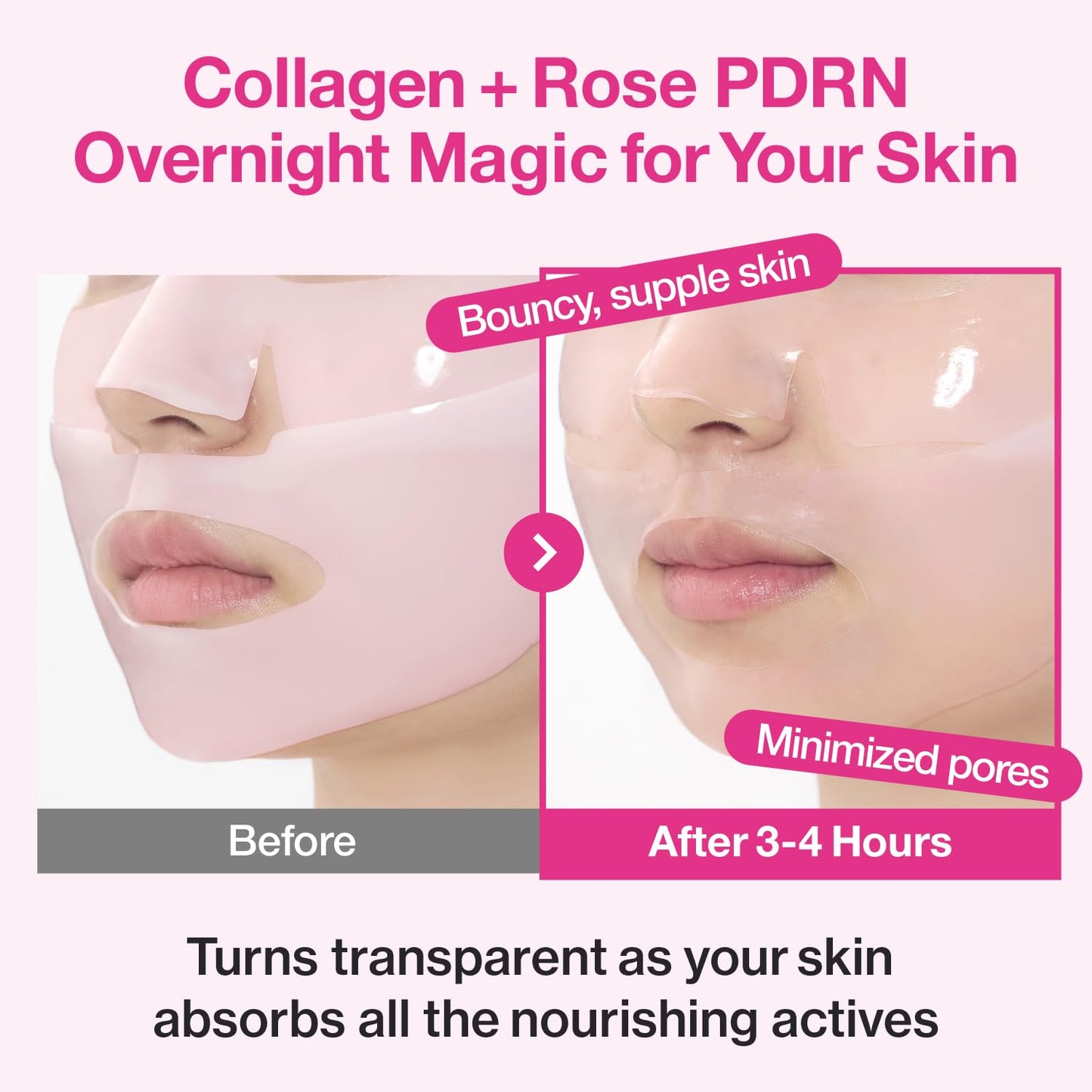 Numbuzin No.2 Rose PDRN Overnight Collagen Mask 1 Pc