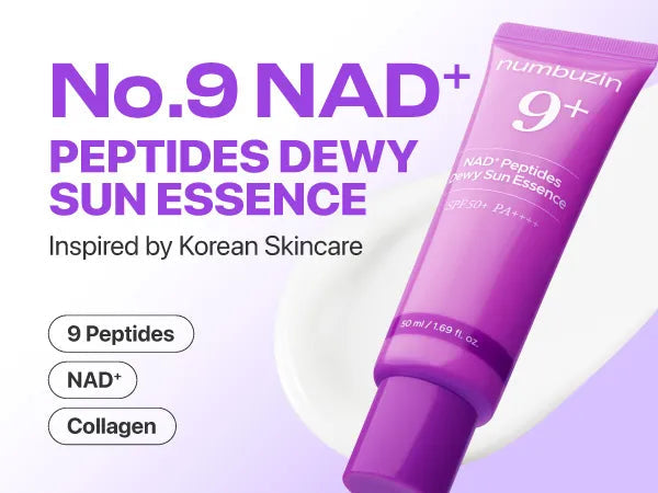 Numbuzin No.9 NAD+ Peptides Dewy Sun Essence - 50ml Expiry 02 - 2029