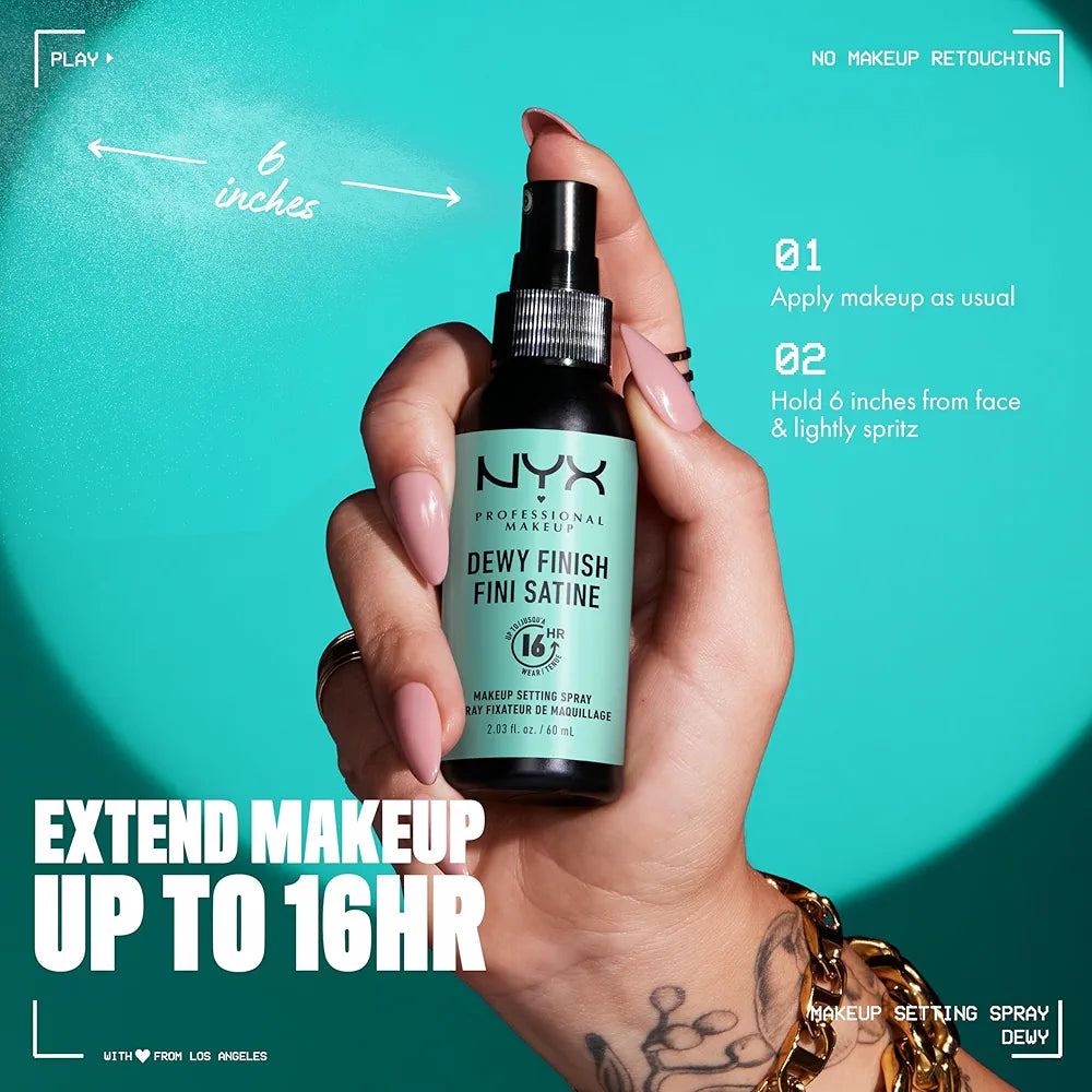 NYX Dewy Finish Makeup Setting Spray (60ml)