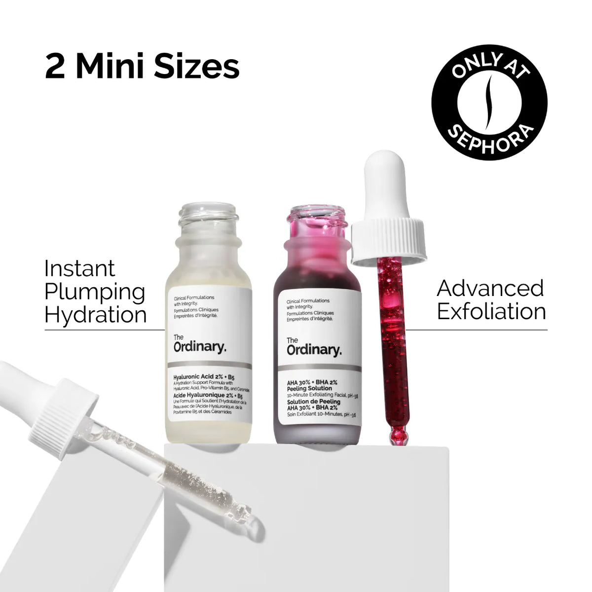 The Ordinary - The Resurface & Hydrate Set with Hyaluronic Acid 15ml + AHA BHA15ml