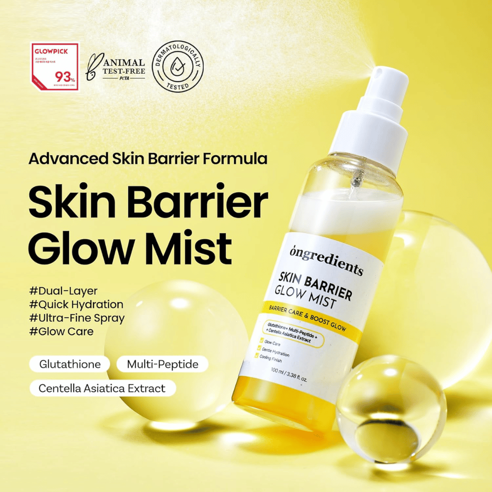 ONGREDIENTS Skin Barrier Glow Mist 100ml Expiry 11 - 2028