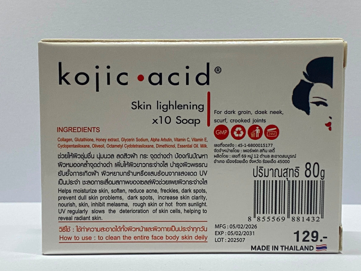 Perfect Skin Lady Kojic Acid Skin Lightening Soap 80g from Thailand