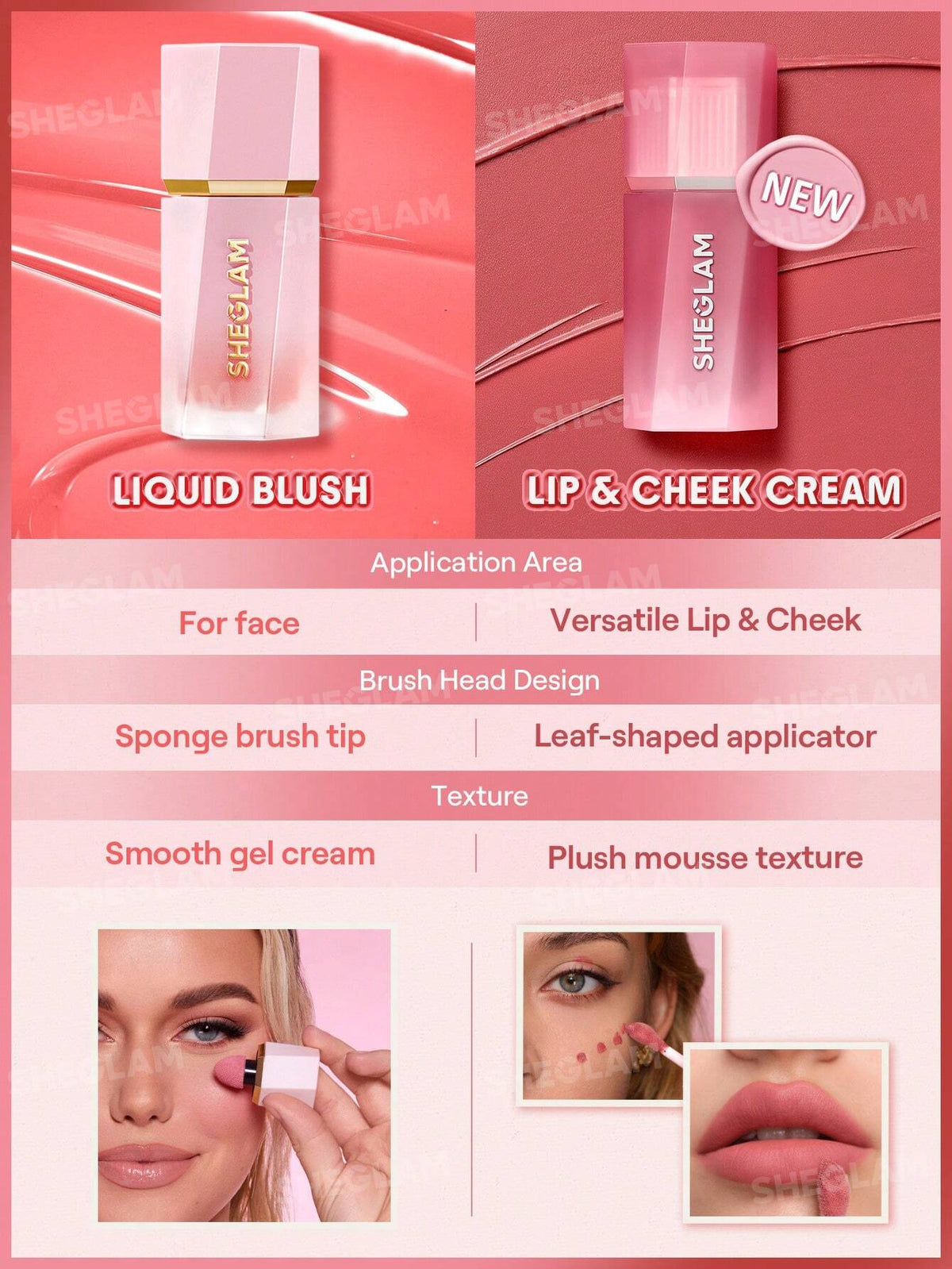 SHEGLAM Air Plush Lip & Cheek Cream