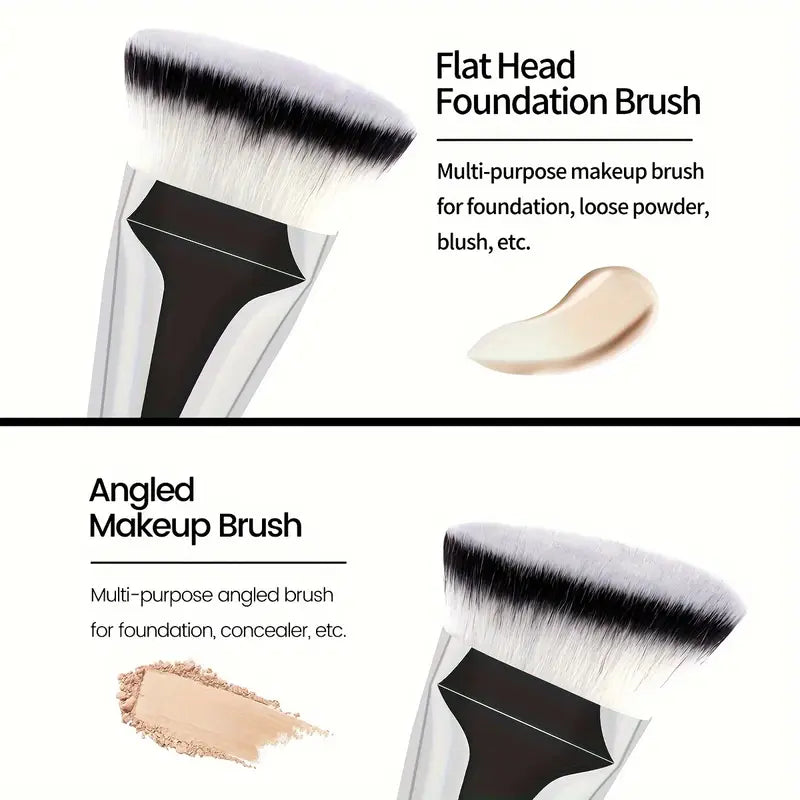MAANGE 4pcs Silvery Makeup Brush Set