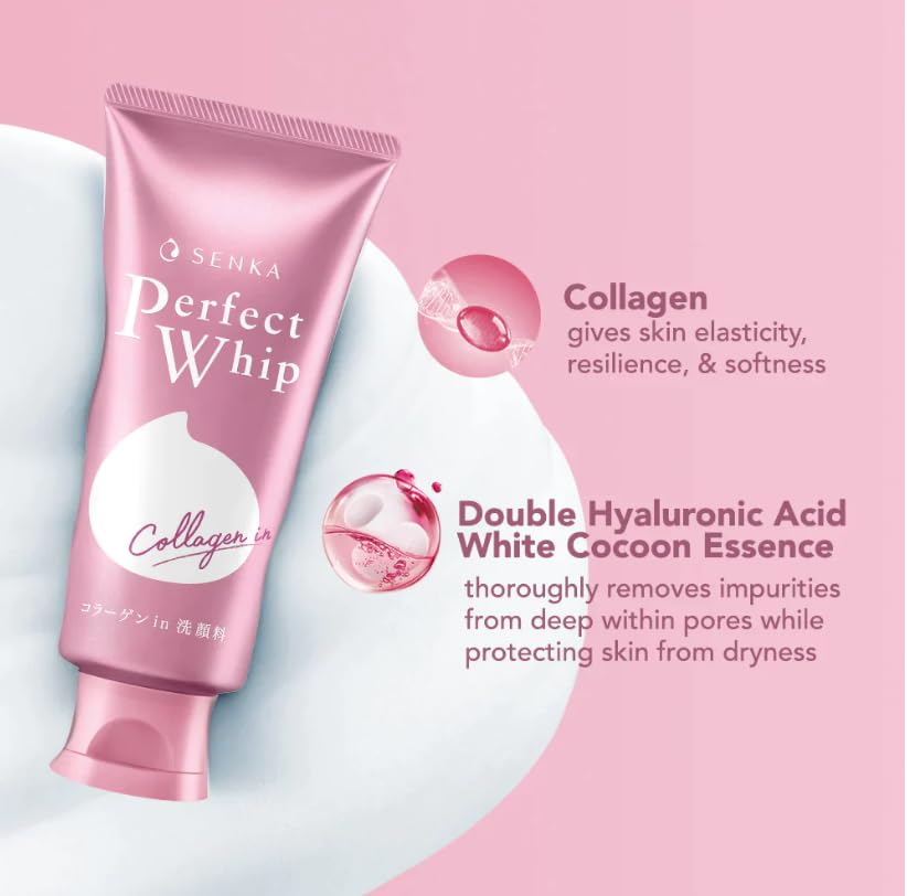 Shiseido - Senka Perfect Whip Collagen In Beauty Face Foam 120g
