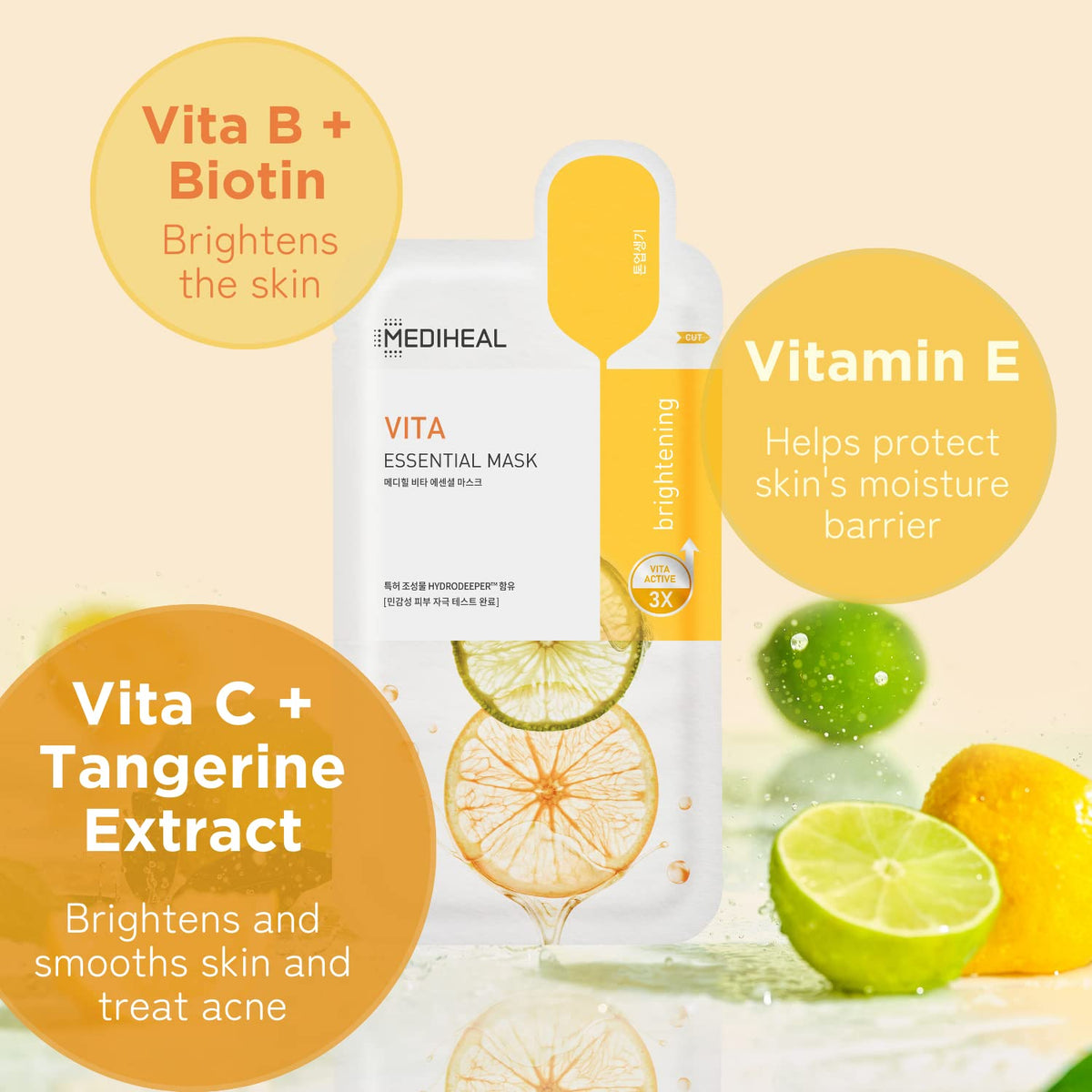 Mediheal Vita Essential Mask Sheet Expiry 11 - 2028