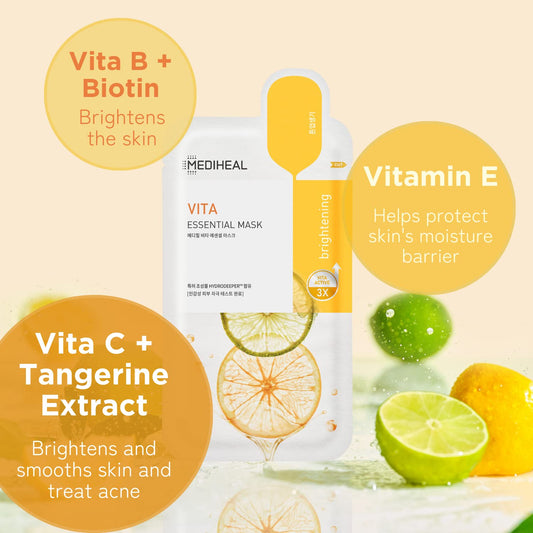 Mediheal Vita Essential Mask Sheet Expiry 11 - 2028