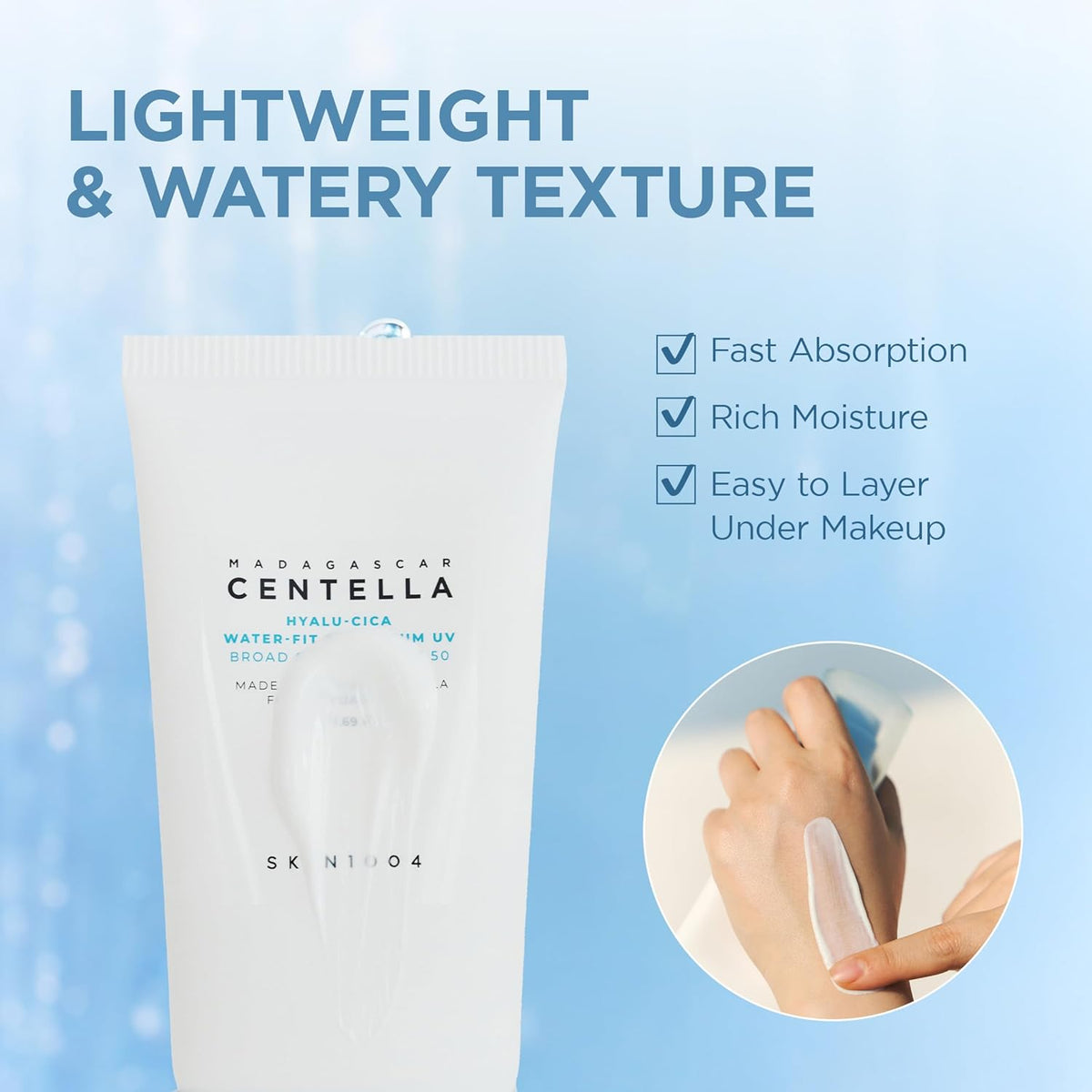 SKIN1004 Madagascar Centella Hyalu-Cica Water-Fit Sun Serum