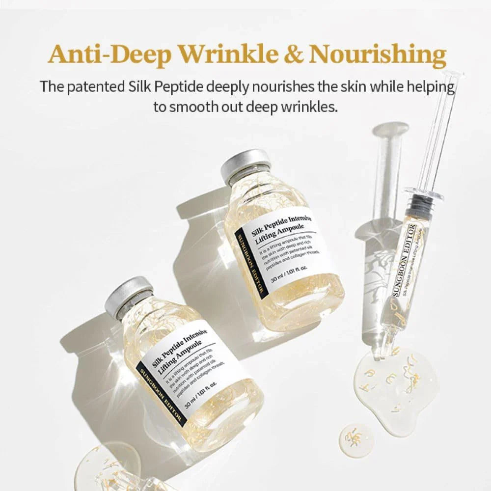 SUNGBOON EDITOR Silk Peptide Intensive Lifting Ampoule 35ML - Expiry 03 - 2029