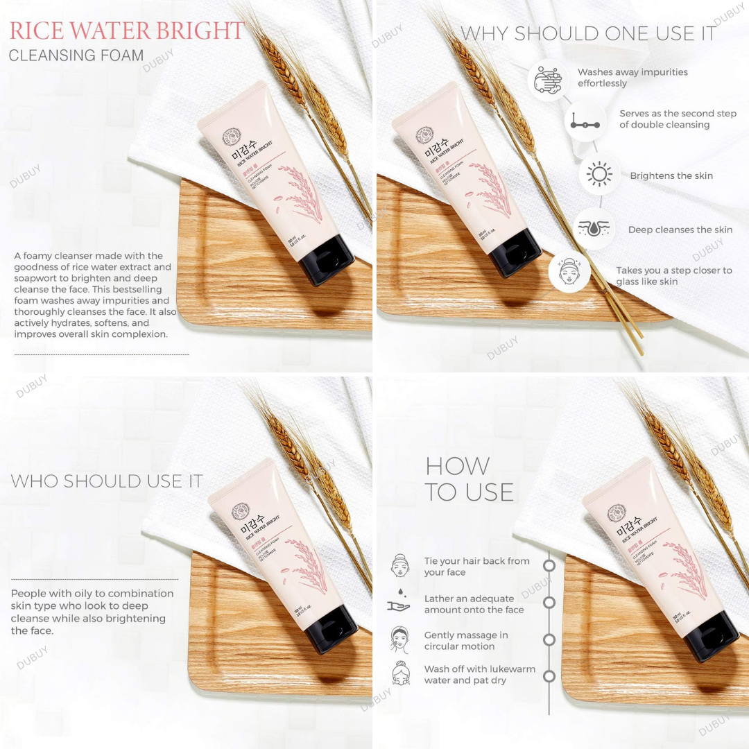 The Face Shop Rice Water Bright Cleansing Foam - 150ml Expiry 03 - 2029