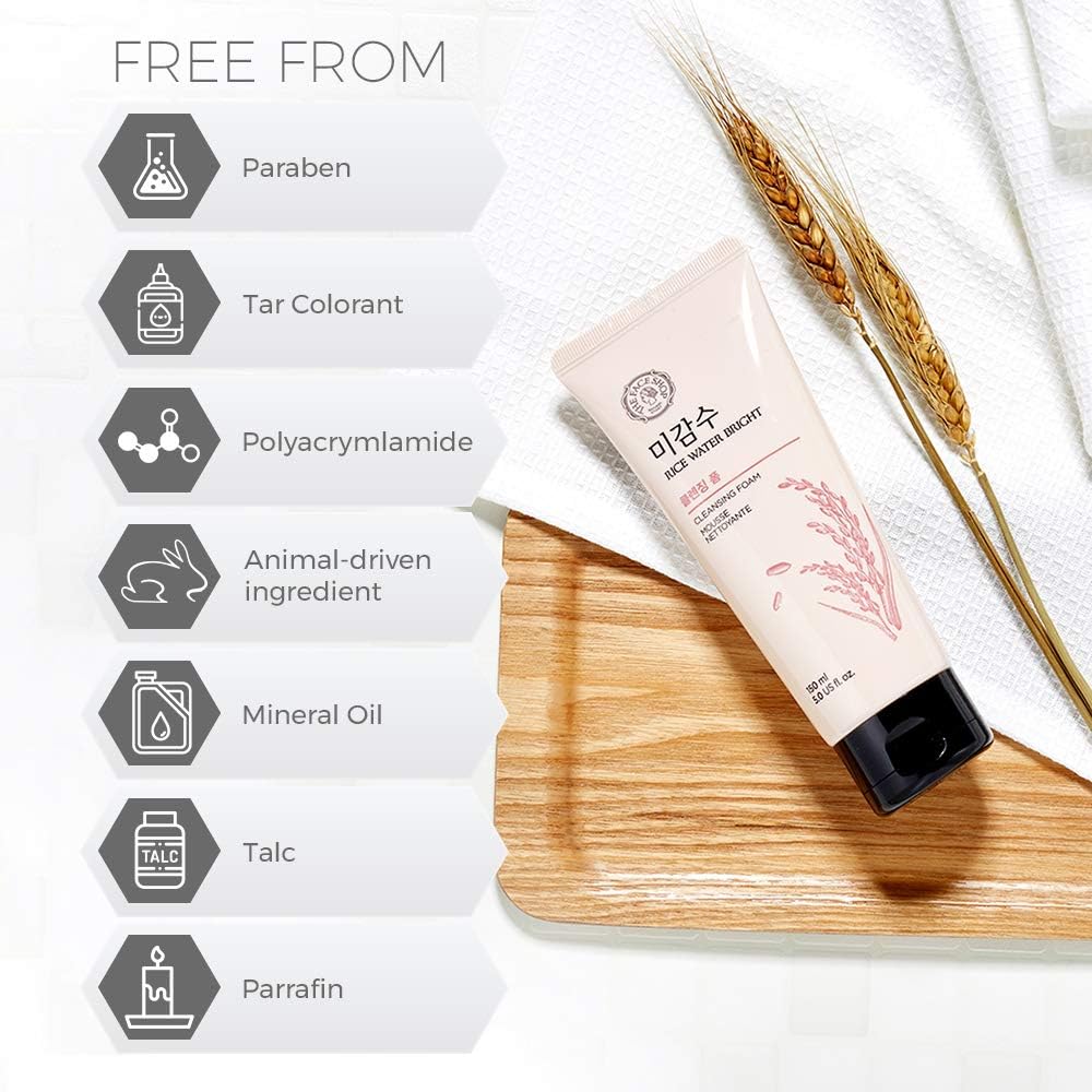 The Face Shop Rice Water Bright Cleansing Foam - 150ml Expiry 03 - 2029